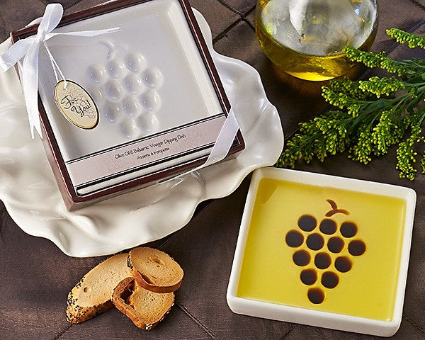 Artisano “Vineyard Select” Olive Oil and Balsamic Vinegar Dipping Plate